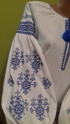 Вишиванка, жіноча вишивана блузка на домотканому полотні "Рідна" (Арт. 01870)