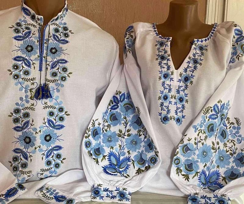 Пара вишиванок, жіноча та чоловіча вишиванка. Комплект вишиванок (Арт. 03616) Пара вишиванок, жіноча та чоловіча вишиванка. Комплект вишиванок (Арт. 03616)