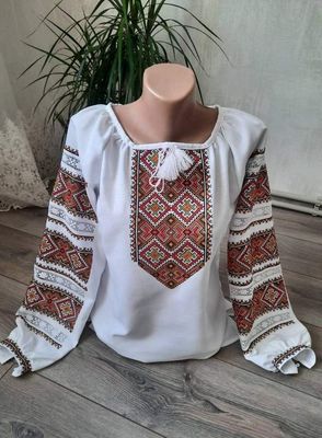 Вишиванка, жіноча вишивана блузка на домотканому полотні "Мережка" (Арт. 03622) Вишиванка, жіноча вишивана блузка на домотканому полотні "Мережка" (Арт. 03622)