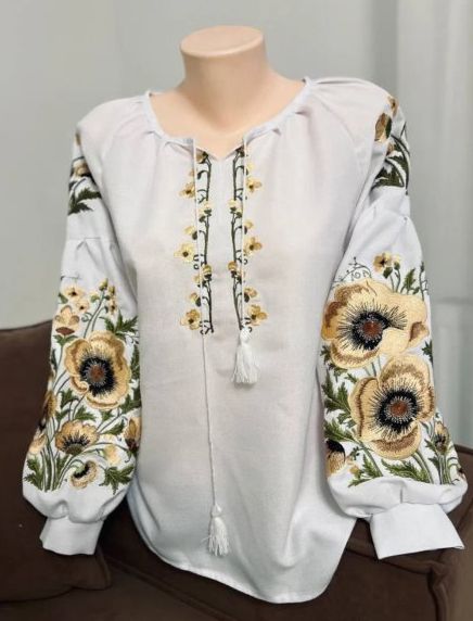 Вишиванка, жіноча вишивана блузка на домотканому полотні (Арт. 03624) Вишиванка, жіноча вишивана блузка на домотканому полотні (Арт. 03624)