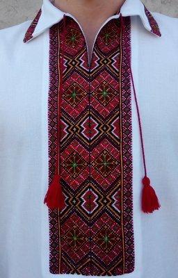 Вишиванка, чоловіча вишита сорочка "Гуцульська особлива" (Арт. 01885)