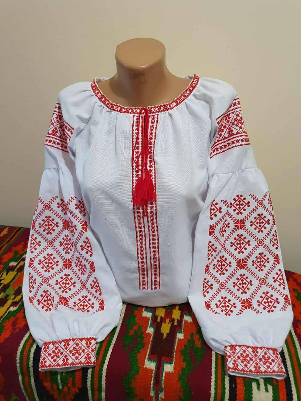 Вишиванка, жіноча вишивана блузка на білому домотканому &quot;Бохо&quot; (Арт. 03630)
