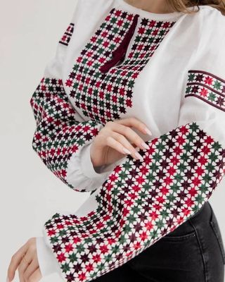 Вишиванка, жіноча вишивана блузка на домотканому полотні (Арт. 03685) Вишиванка, жіноча вишивана блузка на домотканому полотні (Арт. 03685)