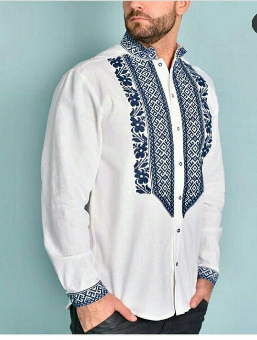 Вишиванка, чоловіча вишита сорочка (Арт. 03699)