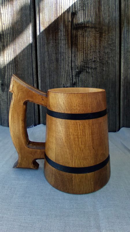 Кухоль дерев'яний ручної роботи (Арт. 03712) Кухоль дерев'яний ручної роботи (Арт. 03712)