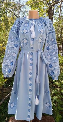 Вишиванка жіноча, сукня вишивана з унікальним орнаментом(Арт. 03744) Вишиванка жіноча, сукня вишивана з унікальним орнаментом(Арт. 03744)