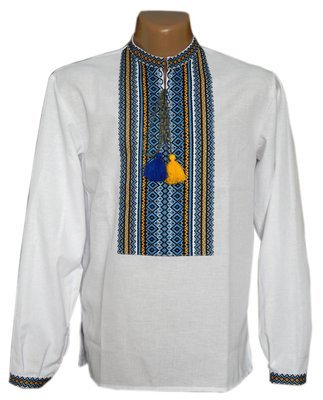 Вишиванка чоловіча на домотканому полотні &quot;Патріотична&quot; (Арт. 01950)