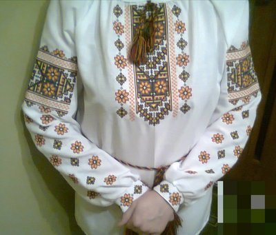 Вишиванка, жіноча вишивана блузка на домотканому полотні (Арт. 02011)