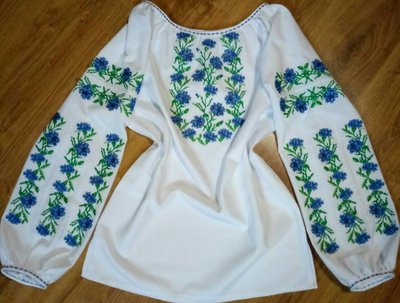 Вишиванка, жіноча вишивана блузка на домотканому полотні (Арт. 02028)