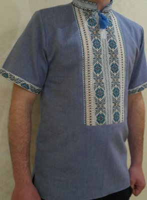 Вишиванка, чоловіча вишита сорочка "Стильна" (Арт. 02057) Вишиванка, чоловіча вишита сорочка "Стильна" (Арт. 02057)