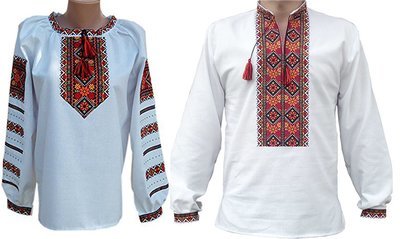 Пара вишиванок, жіноча та чоловіча вишиванка. Комплект вишиванок "Молода пара" (Арт. 02099) Пара вишиванок, жіноча та чоловіча вишиванка. Комплект вишиванок "Молода пара" (Арт. 02099)