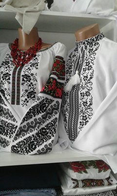 Пара вишиванок, жіноча та чоловіча вишиванка - комплект вишиванок для чоловіка і жінки (Арт. 02110) Пара вишиванок, жіноча та чоловіча вишиванка - комплект вишиванок для чоловіка і жінки (Арт. 02110)