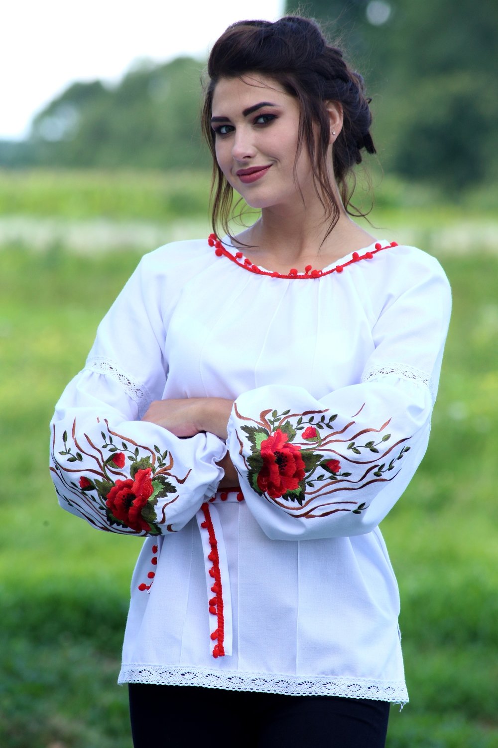 Вишиванка, жіноча вишивана блузка (Арт. 02014)