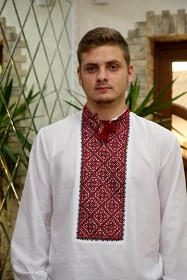 Вишиванка, чоловіча вишита сорочка "Покутська" (Арт. 00003)