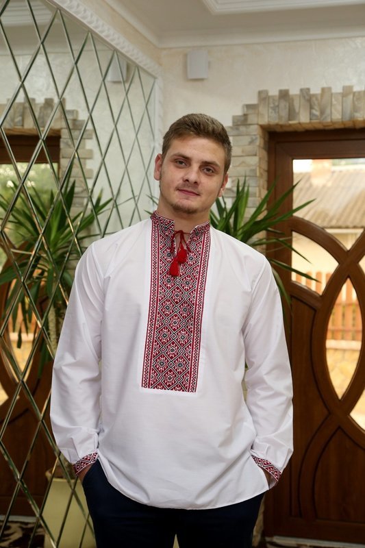 Вишиванка, чоловіча вишита сорочка "Староукраїнська" (Арт. 02142)