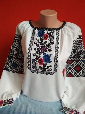Вишиванка, жіноча вишивана блузка на домотканому полотні (Арт. 02153) Вишиванка, жіноча вишивана блузка на домотканому полотні (Арт. 02153)