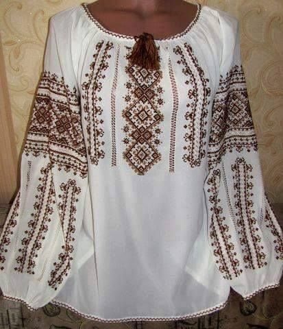 Вишиванка жіноча на шифоні (Арт. 02174)