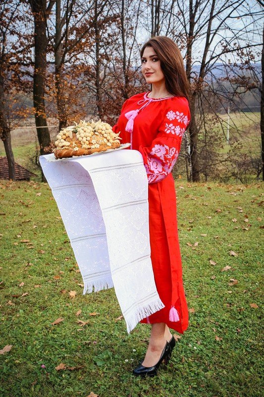 Рушник вишиваний білим по білому (Арт. 00026)