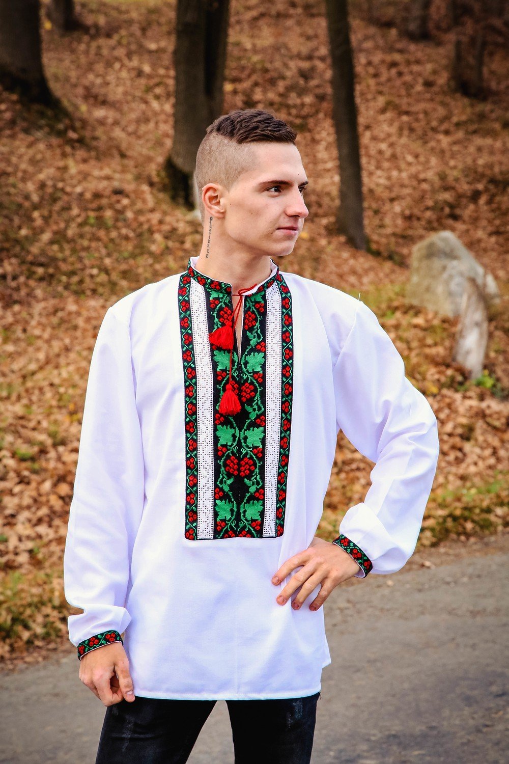 Вишиванка ручної роботи, чоловіча &quot;Борщівська&quot; (Арт. 01891)