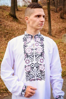 Вишиванка, чоловіча вишита сорочка (Арт. 02180)