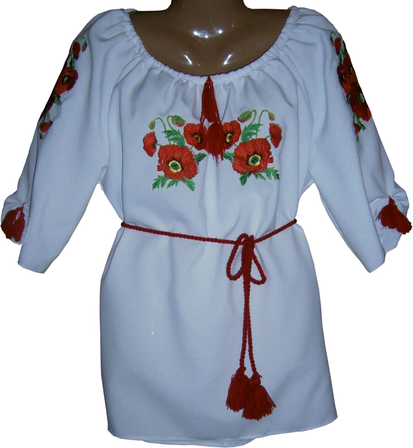 Вишиванка, вишивана жіноча блузка &quot;Маки&quot; (Арт. 00436)
