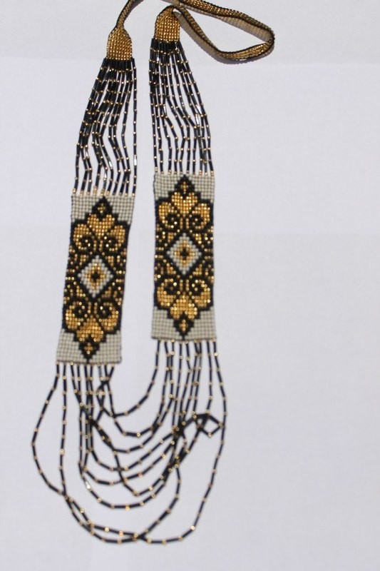 Гердан - прикраса з бісеру до вишиванки (Арт. 01571)