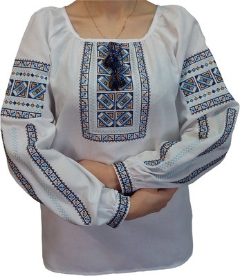 Вишиванка, жіноча вишивана блузка на домотканому полотні (Арт. 01749) Вишиванка, жіноча вишивана блузка на домотканому полотні (Арт. 01749)