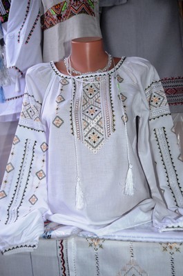 Вишиванка, блузка жіноча "Оливкова" (Арт. 01780)
