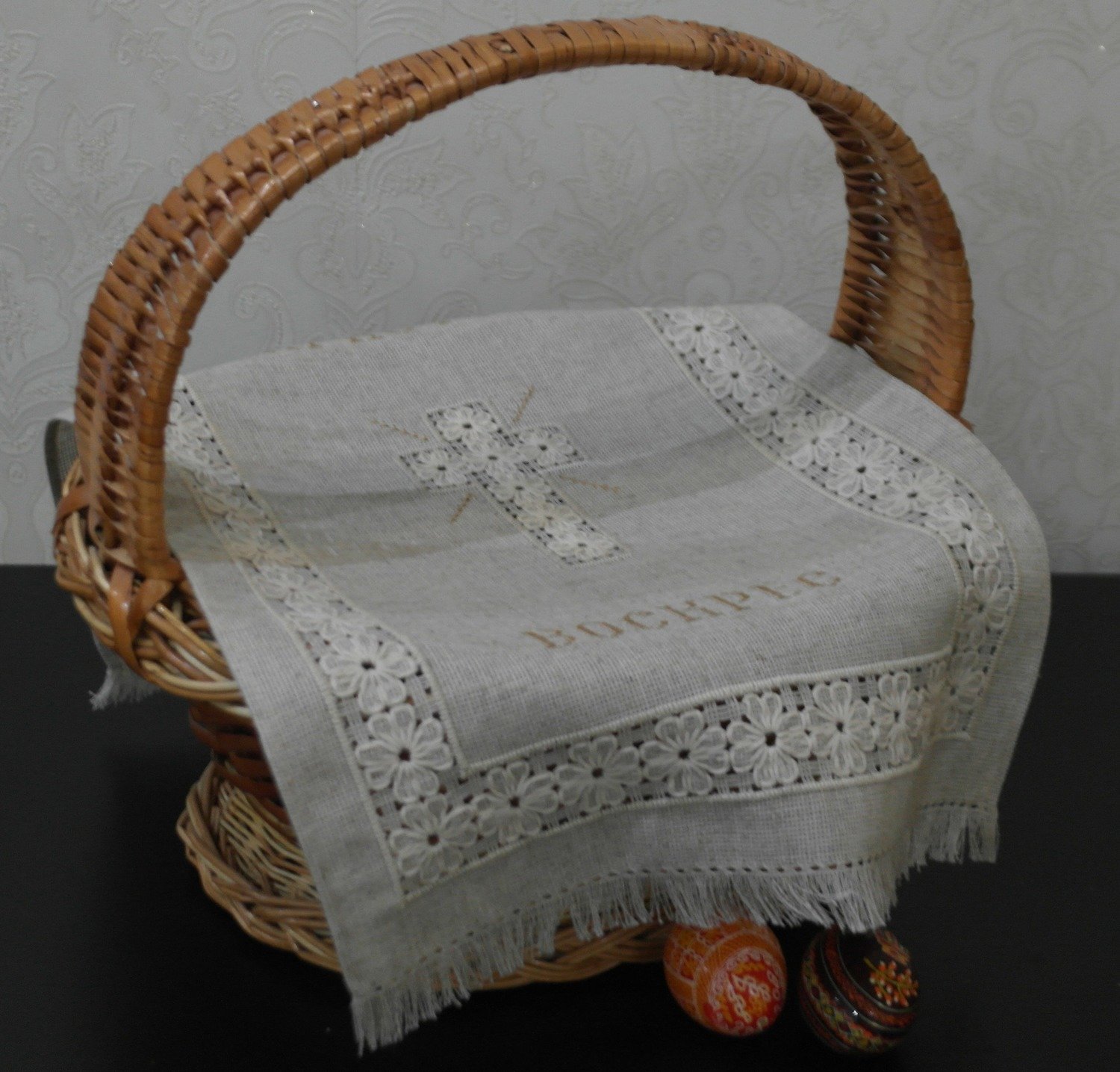 Рушник пасхальний вишиваний "ВЕЛИКОДНИЙ" (Арт. 02058)