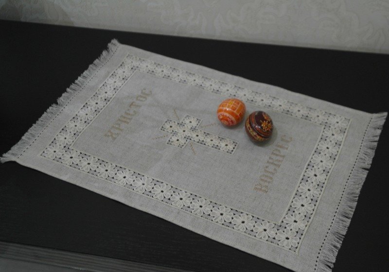 Рушник пасхальний вишиваний "ВЕЛИКОДНИЙ" (Арт. 02058)