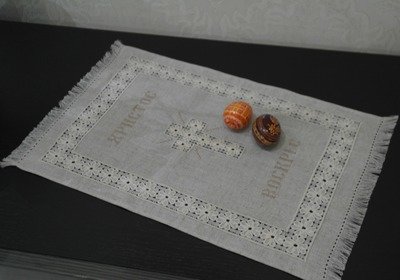 Рушник пасхальний вишиваний "ВЕЛИКОДНИЙ" (Арт. 02058)