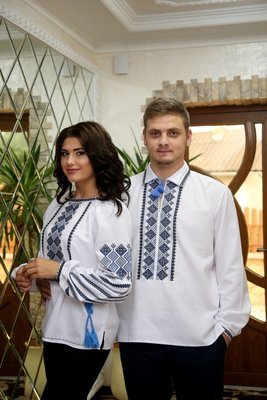 Пара вишиванок, жіноча та чоловіча вишиванка - комплект вишиванок для чоловіка і жінки (Арт. 02131)