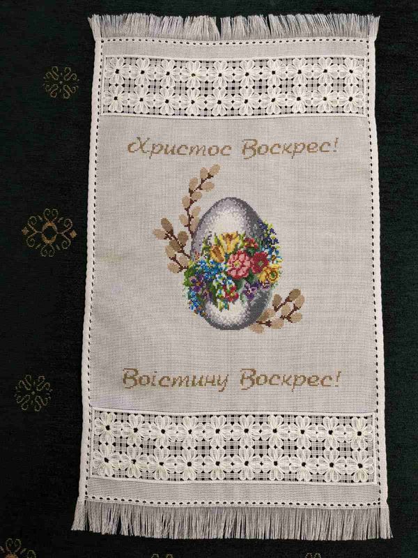 Рушник пасхальний вишиваний "ВЕЛИКОДНИЙ" (Арт. 03503)