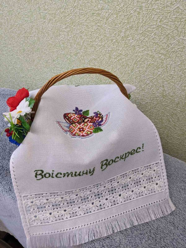 Рушник пасхальний вишиваний "ВЕЛИКОДНИЙ" (Арт. 03507)