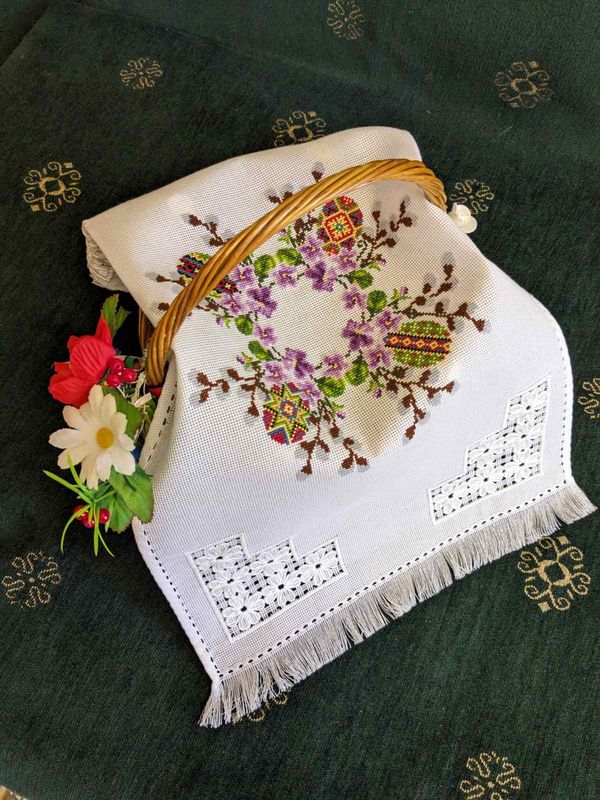 Рушник пасхальний вишиваний "ВЕЛИКОДНИЙ" (Арт. 03508)