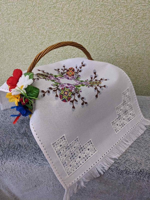 Рушник пасхальний вишиваний "ВЕЛИКОДНИЙ" (Арт. 03508)