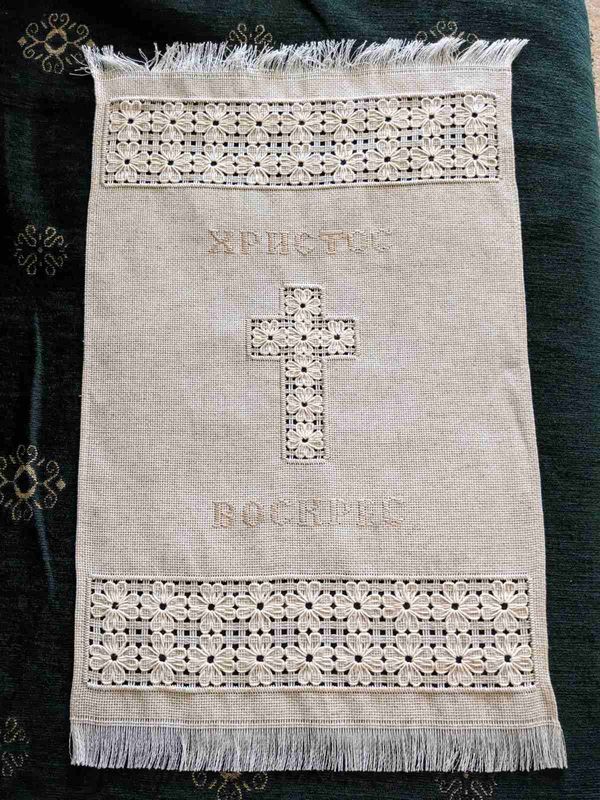 Рушник пасхальний вишиваний "ВЕЛИКОДНИЙ" (Арт. 03494)