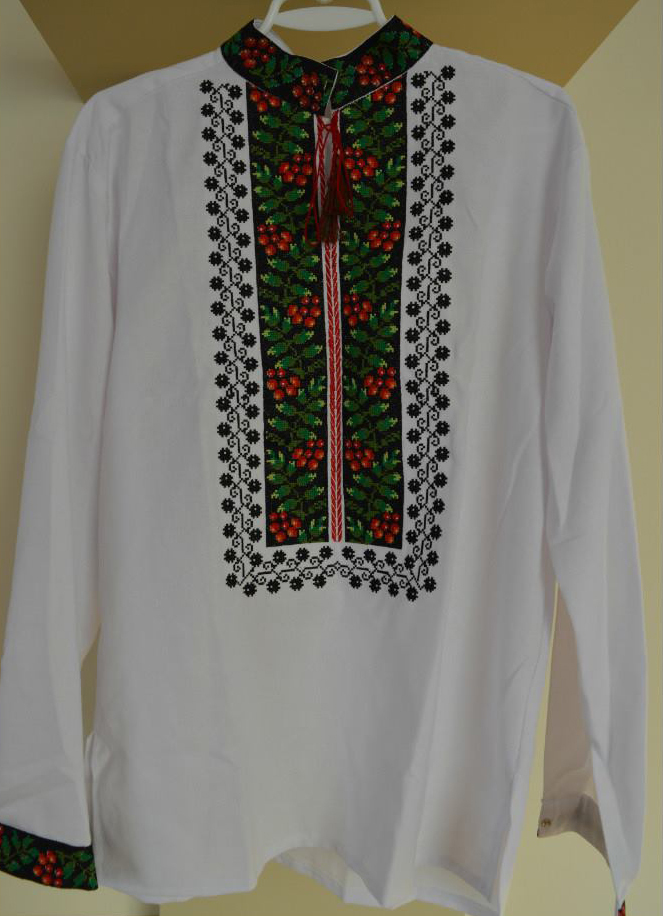 Вишиванка, чоловіча вишита сорочка "Борщівська" (Арт. 01758)