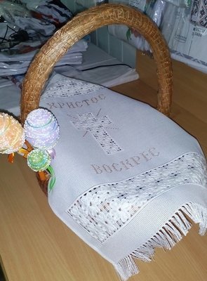 Рушник пасхальний вишиваний "ВЕЛИКОДНИЙ" (Арт. 01867)