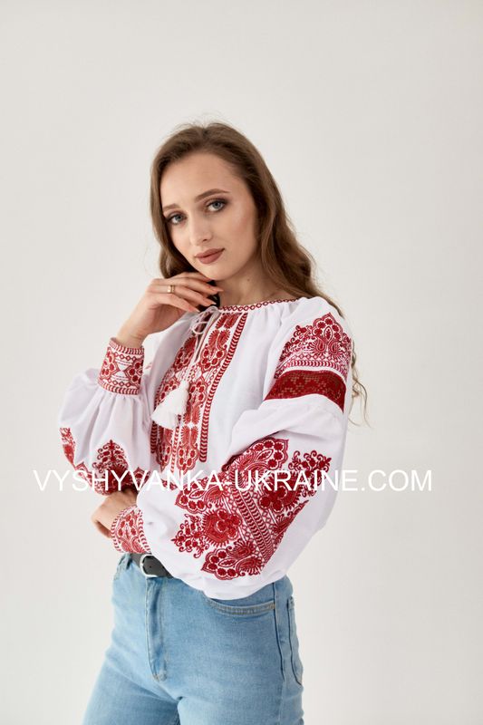 Вишиванка, жіноча вишивана блузка (Арт. 03789)