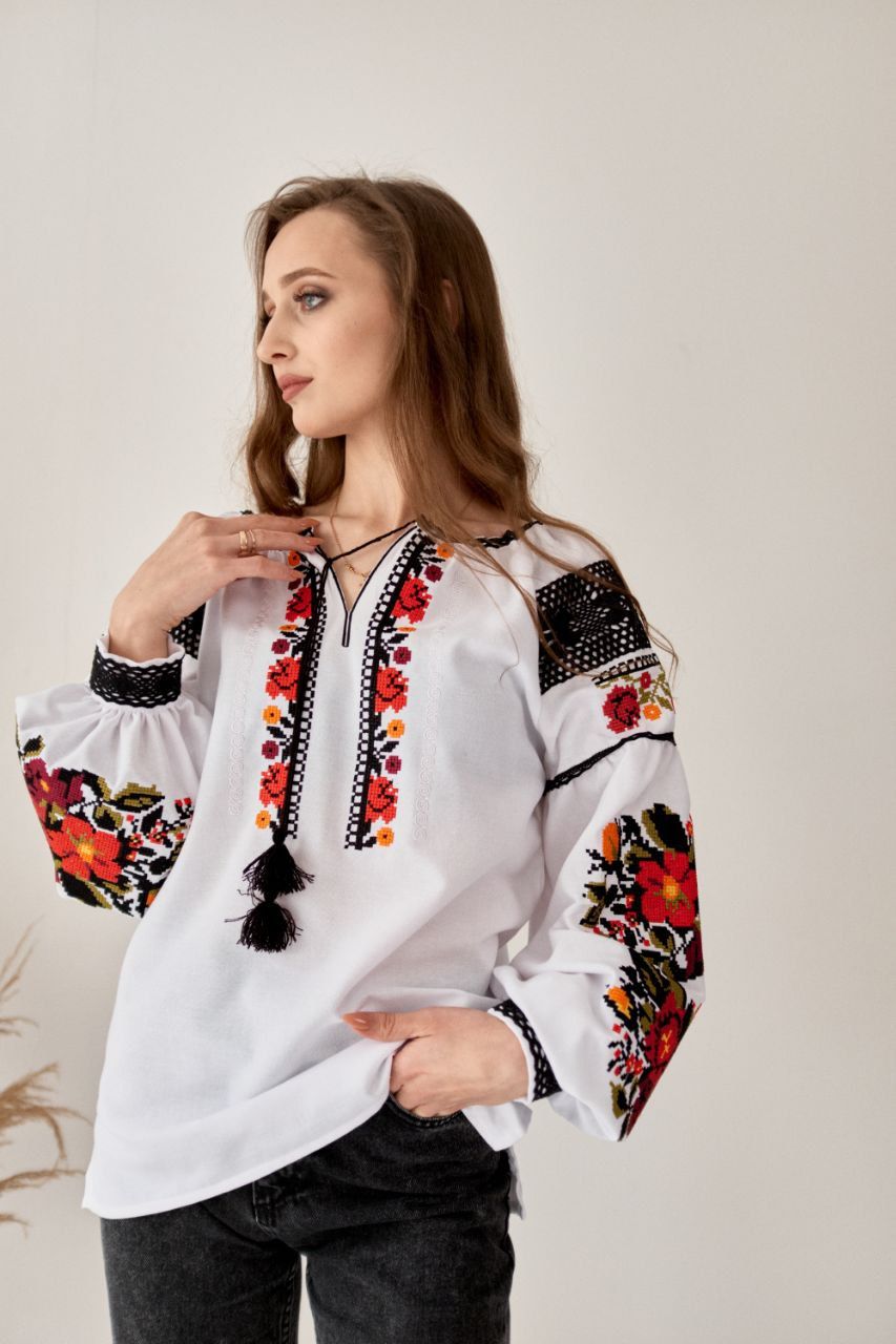 Вишиванка, жіноча вишивана блузка (Арт. 03790)