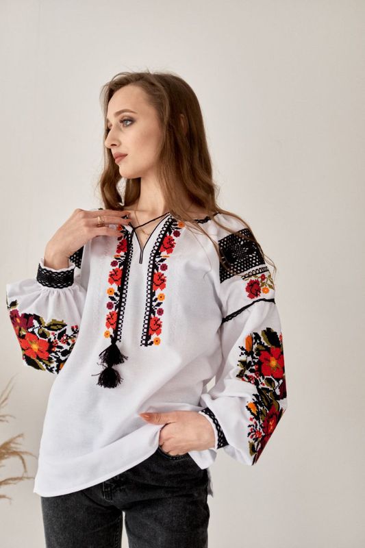 Вишиванка, жіноча вишивана блузка (Арт. 03788)
