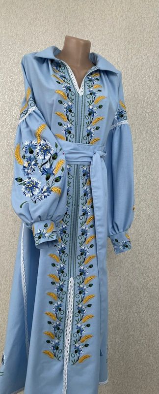 Вишиванка жіноча, сукня вишивана з унікальним орнаментом(Арт. 03828)