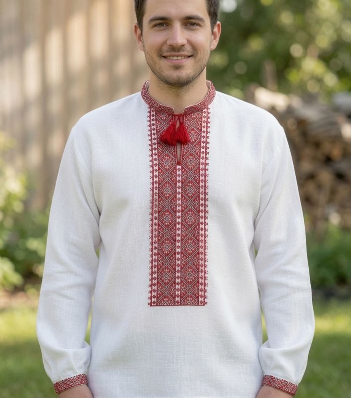 Вишиванка, чоловіча вишита сорочка "Староукраїнська" (Арт. 03864)