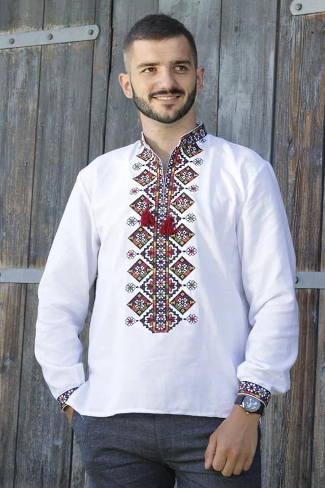 Вишиванка, чоловіча вишита сорочка (Арт. 03884)
