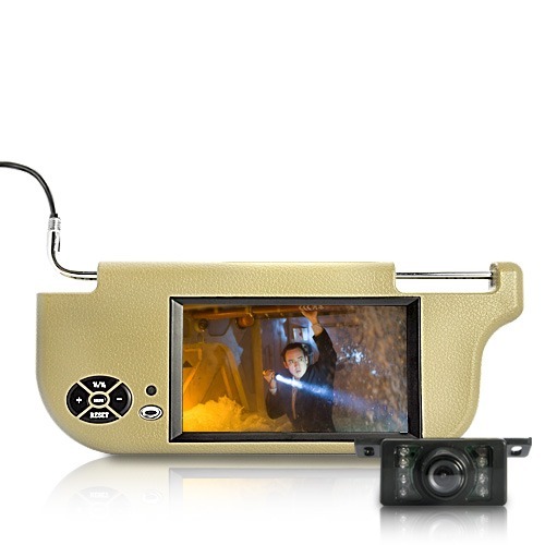 Visera Para Auto Con Pantalla De 7 Pulgadas Y Camara vision nocturna