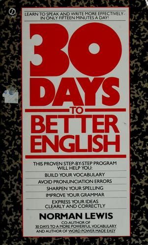 Thirty Days to Better English