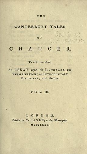 The Canterbury Tales