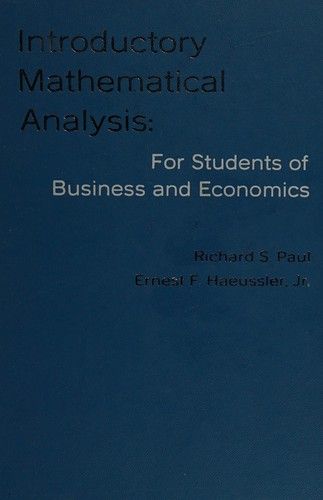 Introductory Mathematical Analysis