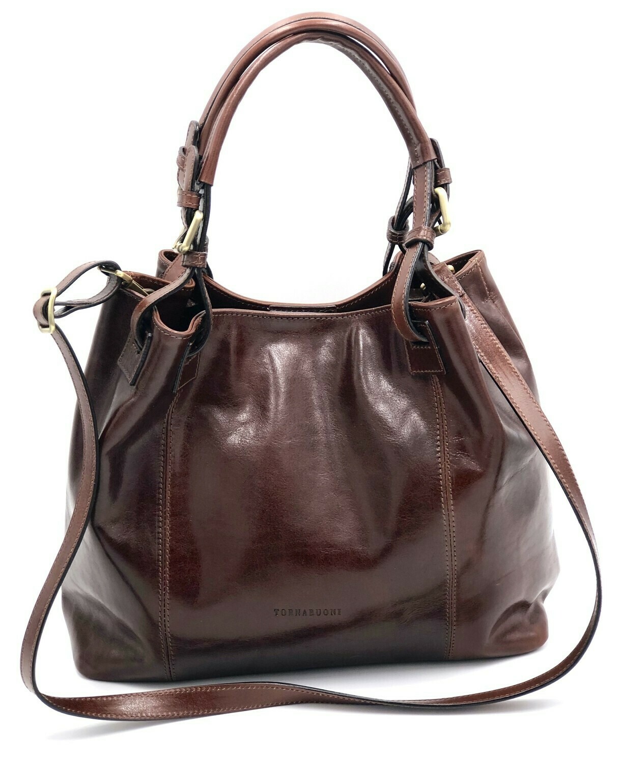 Alessandra Handbag, Color: Chestnut Brown